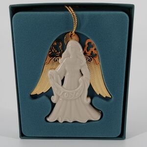 Vintage Lenox Christmas Angel Joy Ornament